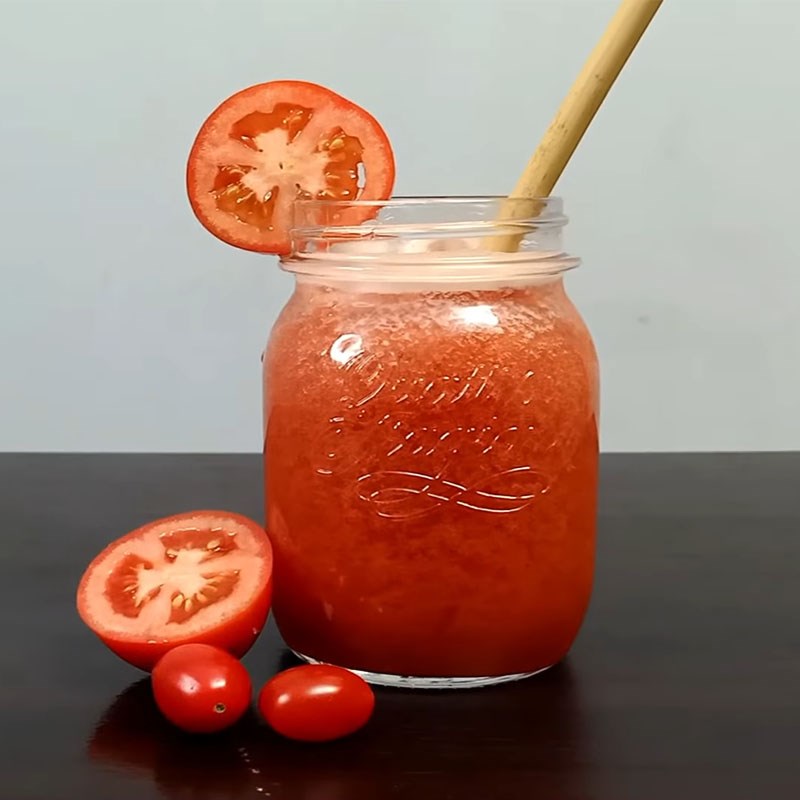 Bước 3 Thành phẩm Nước ép cà chua chín