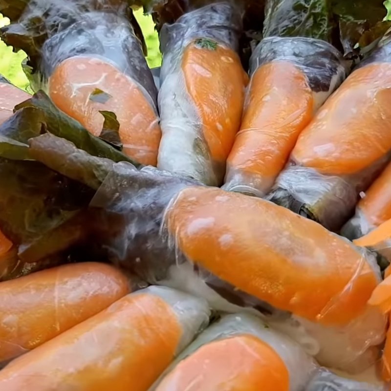Bước 6 Thành phẩm Gỏi cuốn chay hình công