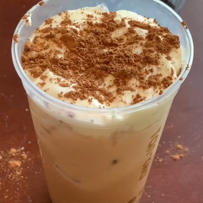 Bước 6 Thành phẩm Trà sữa kem phô mai tiramisu