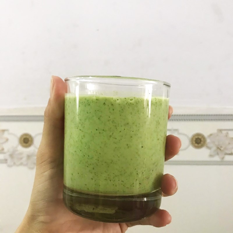 Bước 3 Thành phẩm Sinh tố chuối cải xoăn