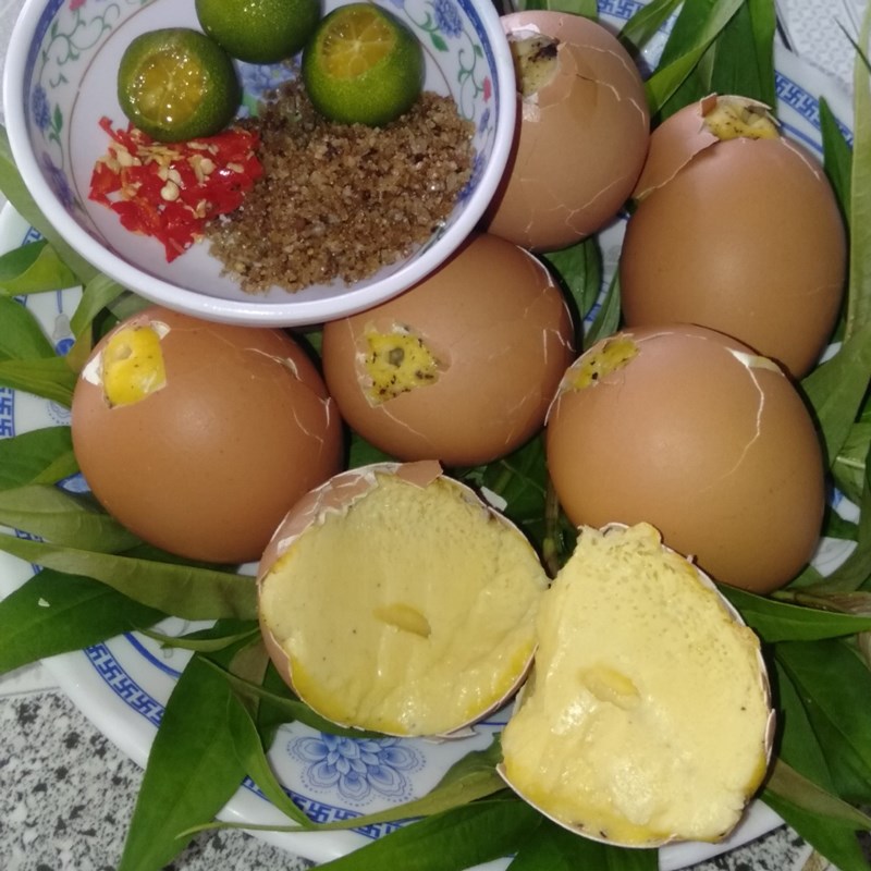 Bước 5 Thành phẩm Trứng gà nướng bằng bếp than