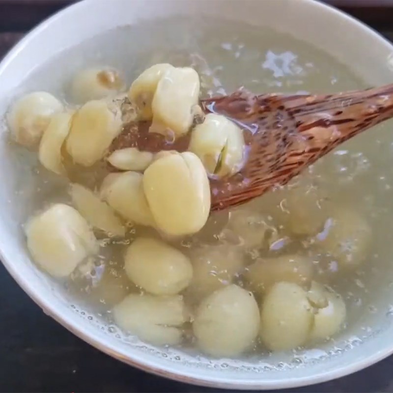 Bước 4 Thành phẩm Chè mủ trôm hạt sen