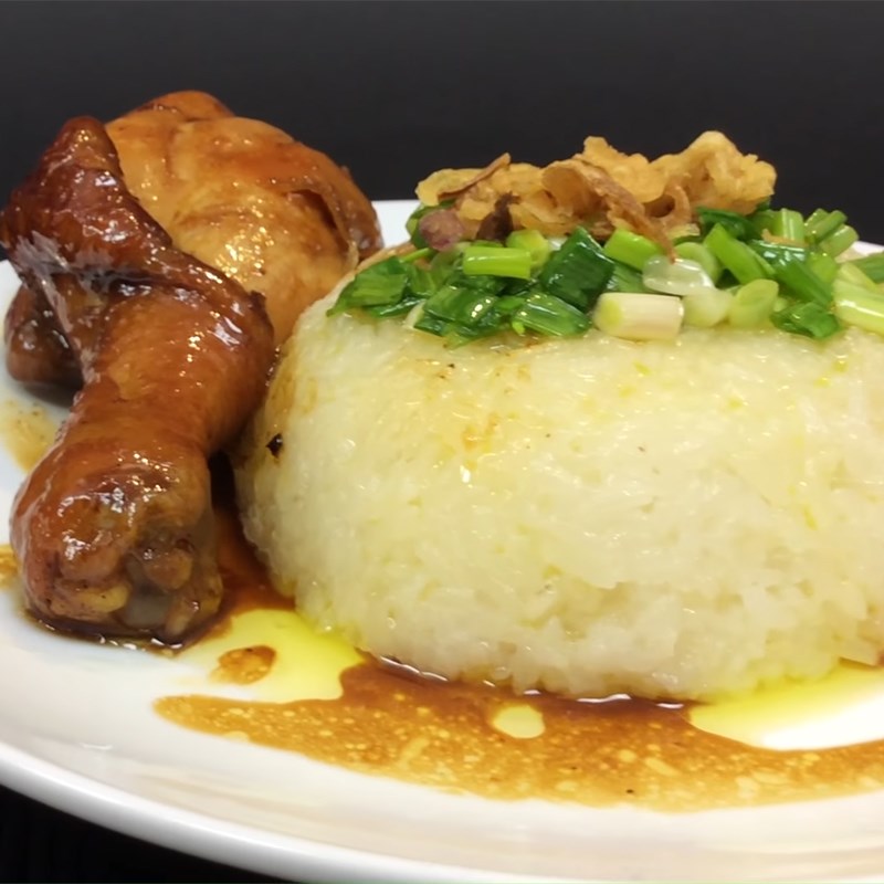 Bước 4 Thành phẩm Xôi gà rôti