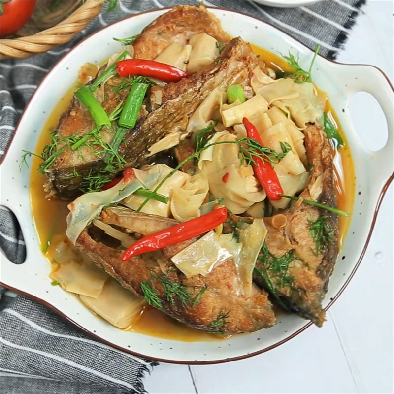Bước 6 Thành phẩm Cá chép kho măng chua