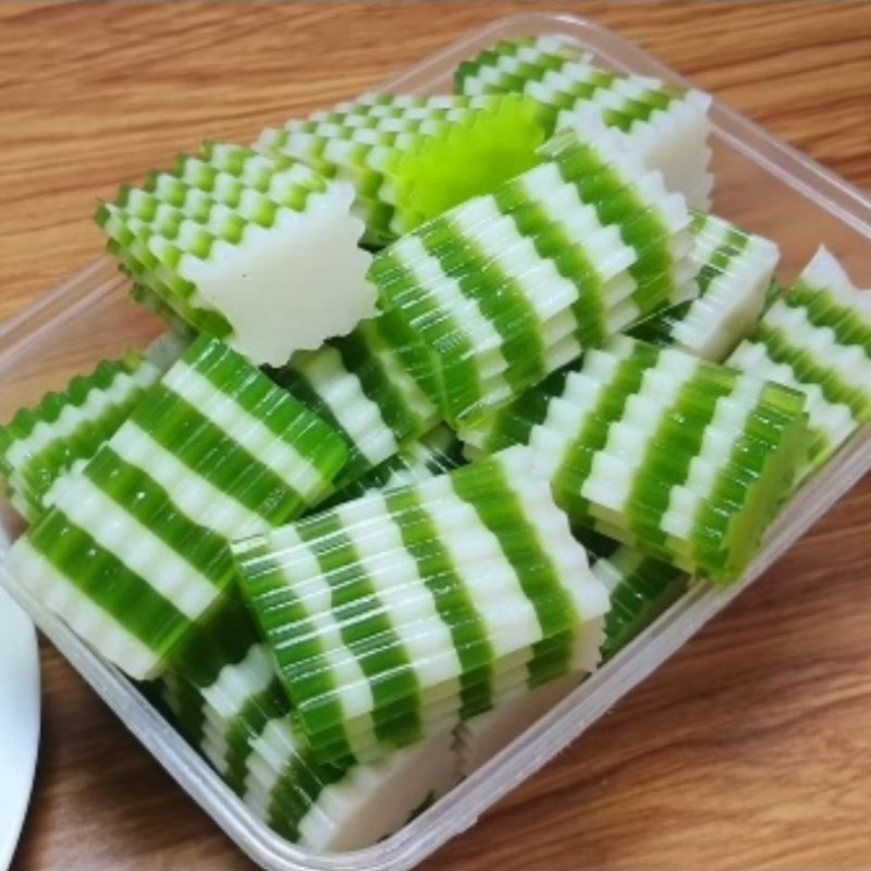 Bước 7 Thành phẩm Rau câu lá dứa nước cốt dừa
