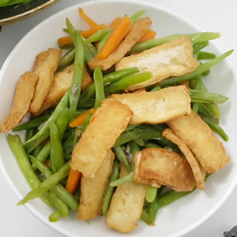 Bước 4 Thành phẩm Đậu que xào đậu hũ