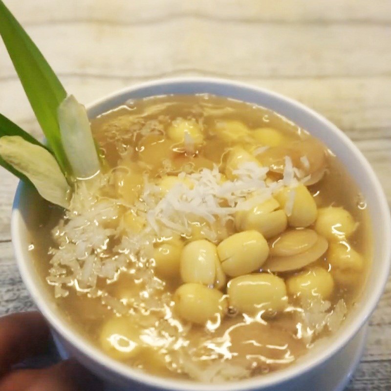 Bước 5 Thành phẩm Chè đậu ngự hạt sen