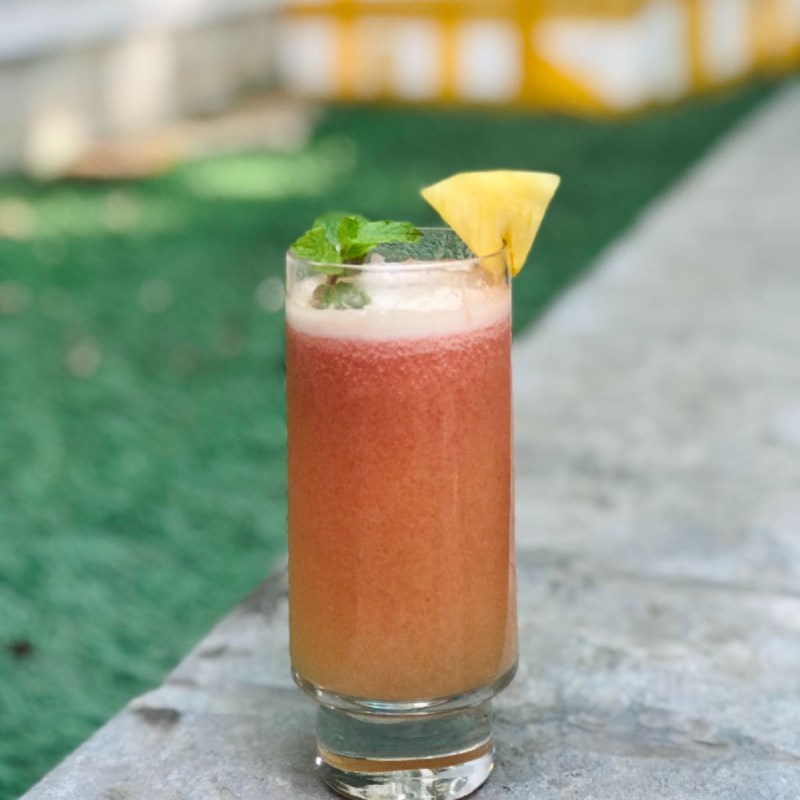 Bước 3 Thành phẩm Nước ép dứa cà chua
