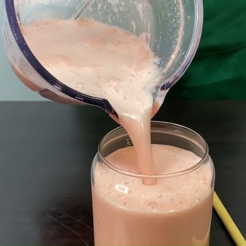 Bước 3 Thành phẩm Sinh tố dứa (thơm) dưa hấu