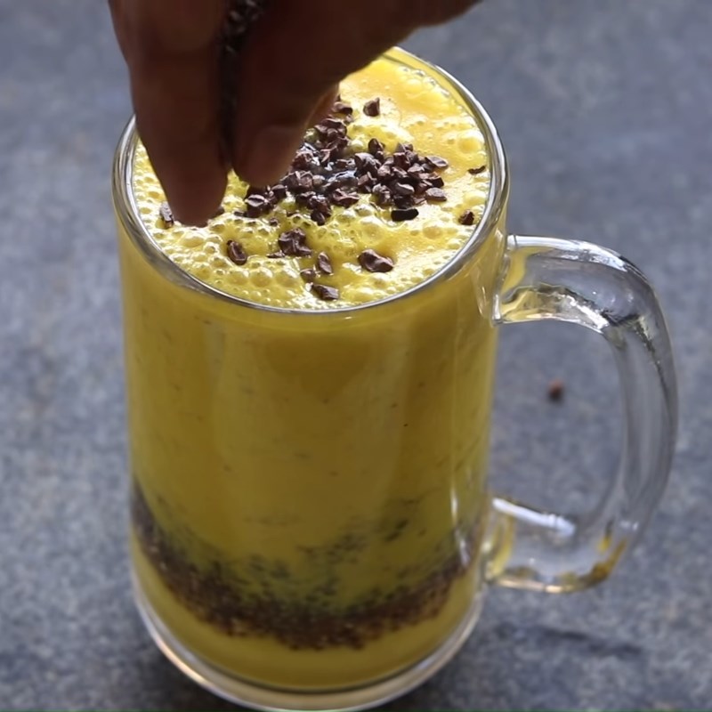 Bước 6 Thành phẩm Sinh tố dứa (thơm) hạt chia