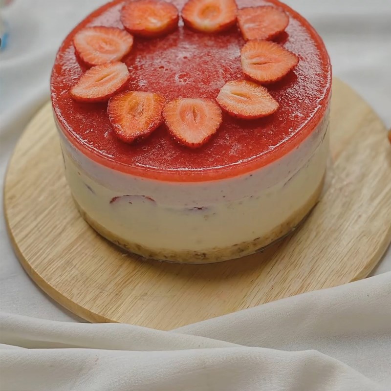 Bước 7 Thành phẩm Bánh pudding dâu