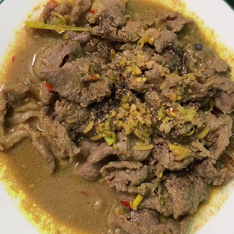 Bước 3 Thành phẩm Bò xào sả nghệ