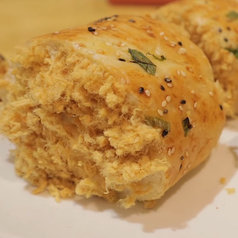 Bước 8 Thành phẩm Bánh mì ruốc cuộn sốt mayonnaise