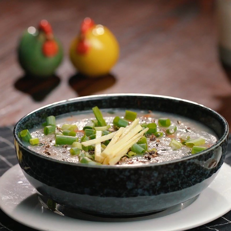 Bước 6 Thành phẩm Cháo thịt bằm tía tô
