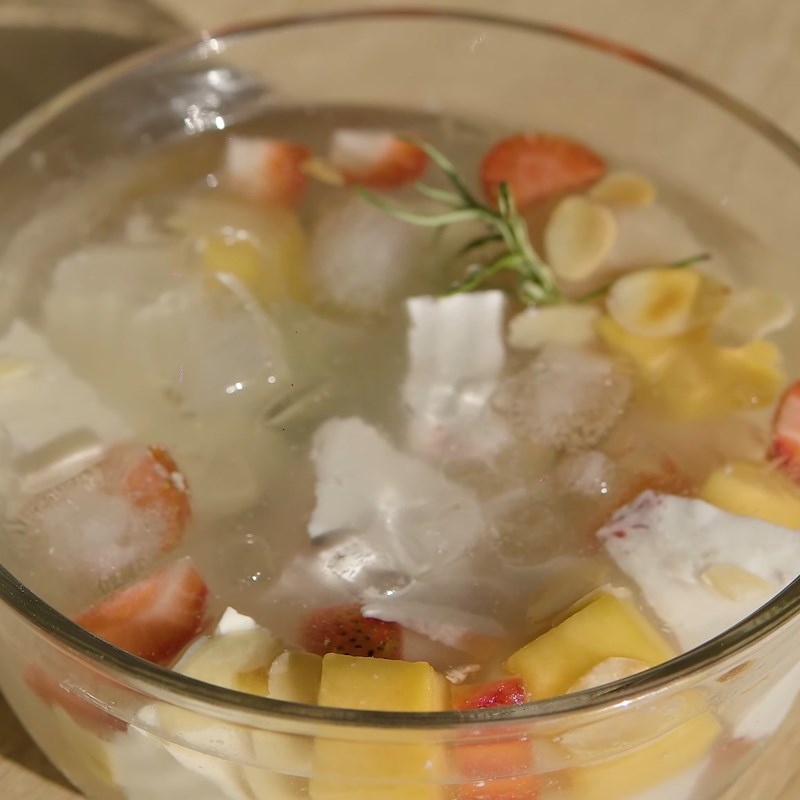 Bước 3 Thành phẩm Chè khúc bạch dùng gelatin