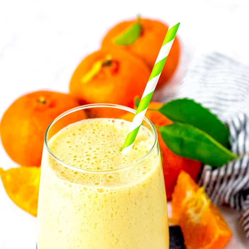 Bước 3 Thành phẩm Sinh tố quýt chuối