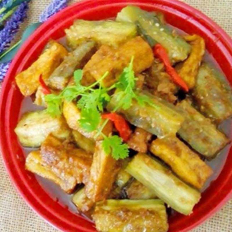 Bước 3 Thành phẩm Cà tím xào chao