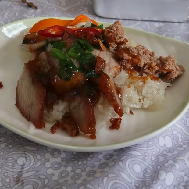 Bước 8 Thành phẩm Xôi xá xíu
