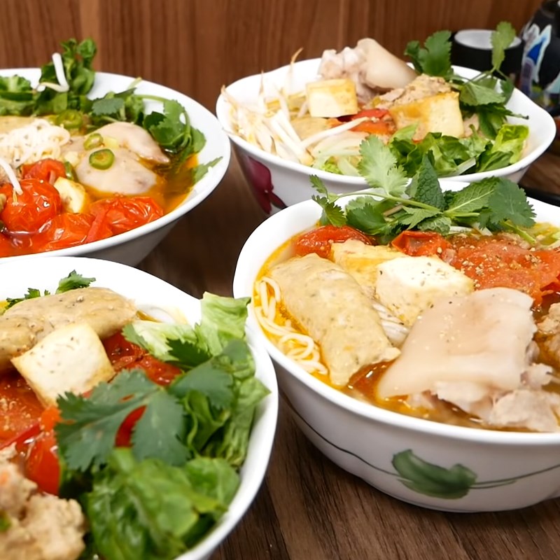 Bước 7 Thành phẩm Bún riêu cua bằng cua hộp