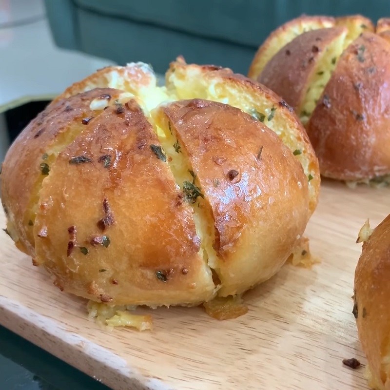 Bước 9 Thành phẩm Bánh mì phô mai bơ tỏi bằng nồi chiên không dầu