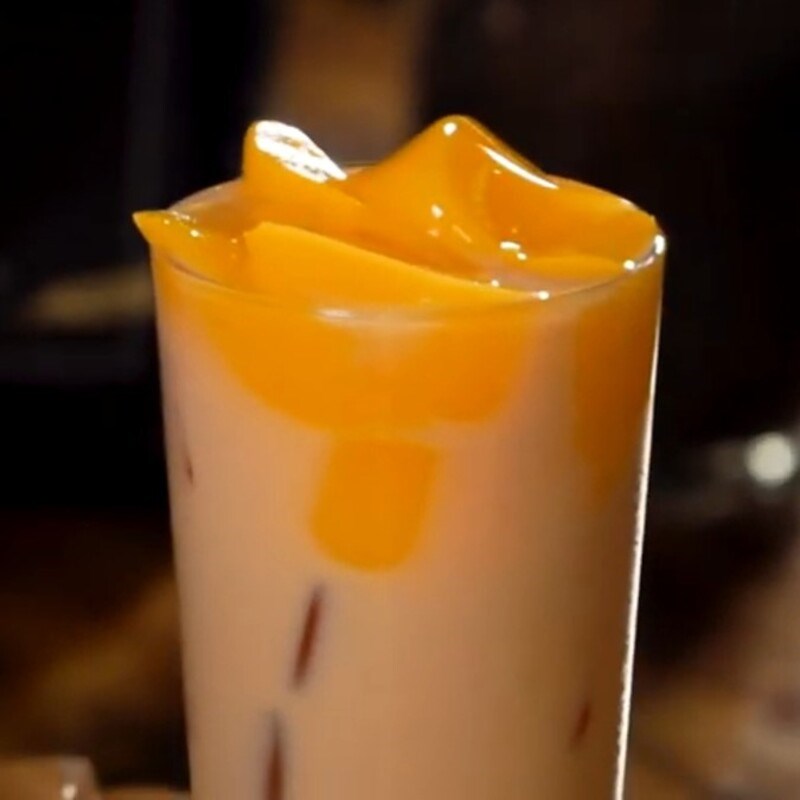 Bước 5 Thành phẩm Trà sữa dưa lưới pudding