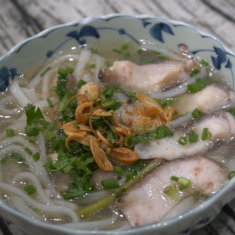 Bước 8 Thành phẩm Bánh canh cá lóc