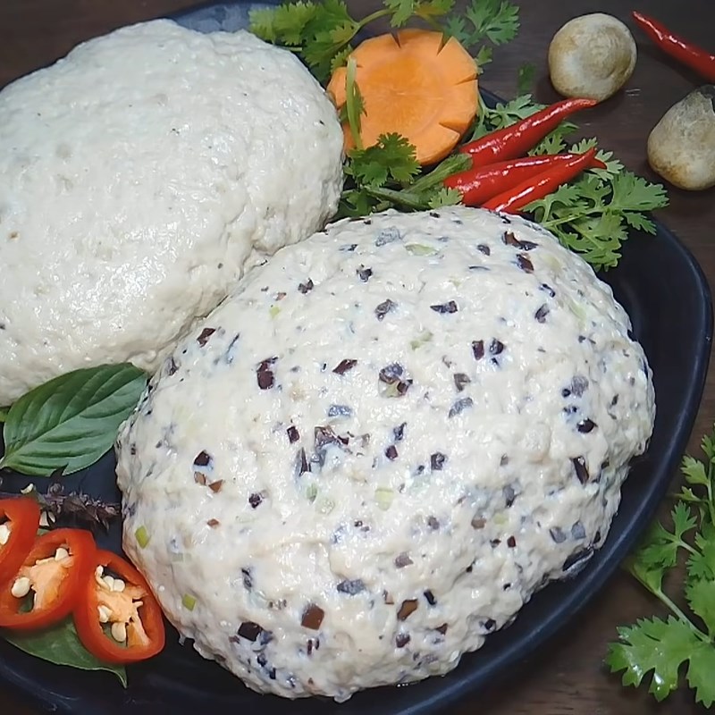 Bước 7 Thành phẩm Giò sống chay - mọc chay