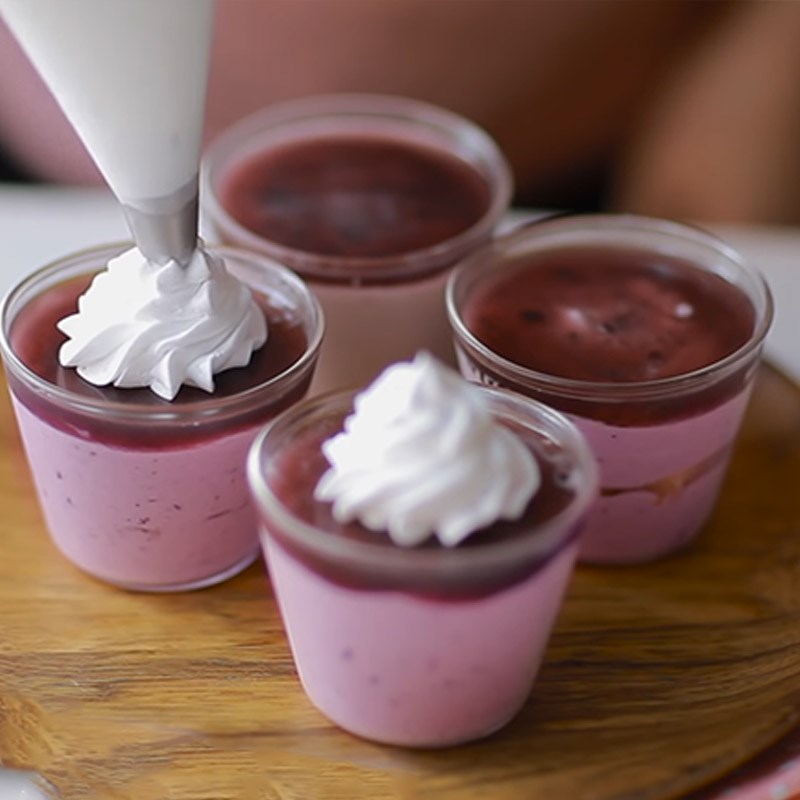 Bước 7 Thành phẩm Bánh mousse việt quất sữa chua