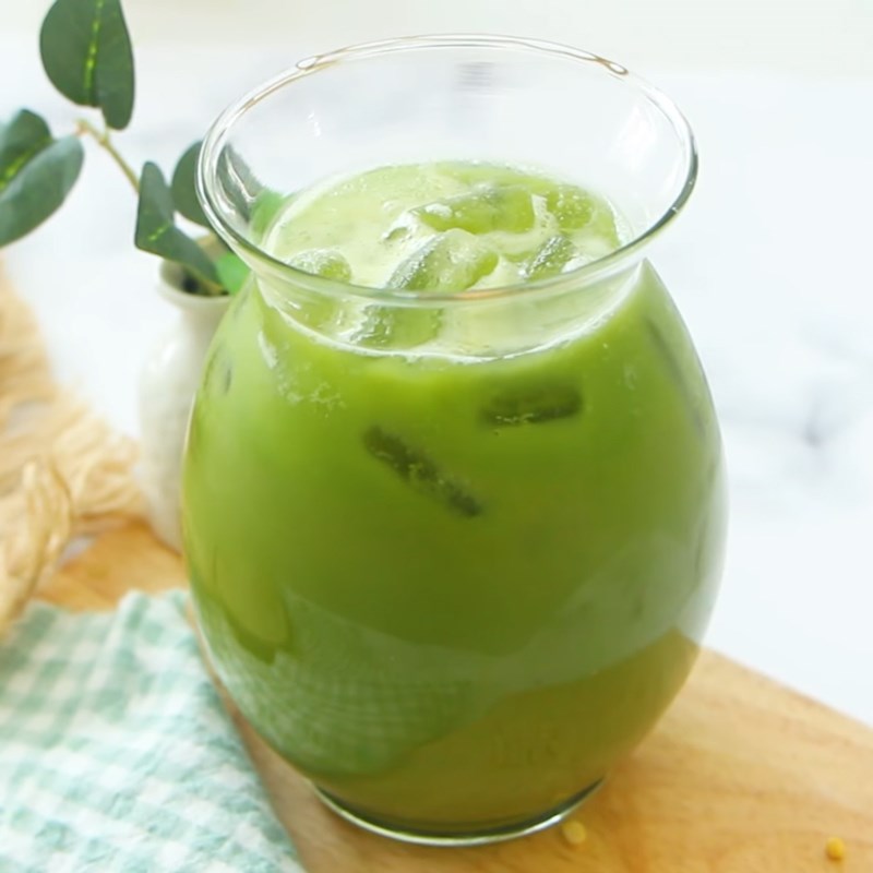 Bước 4 Thành phẩm Sinh tố rau má đậu xanh