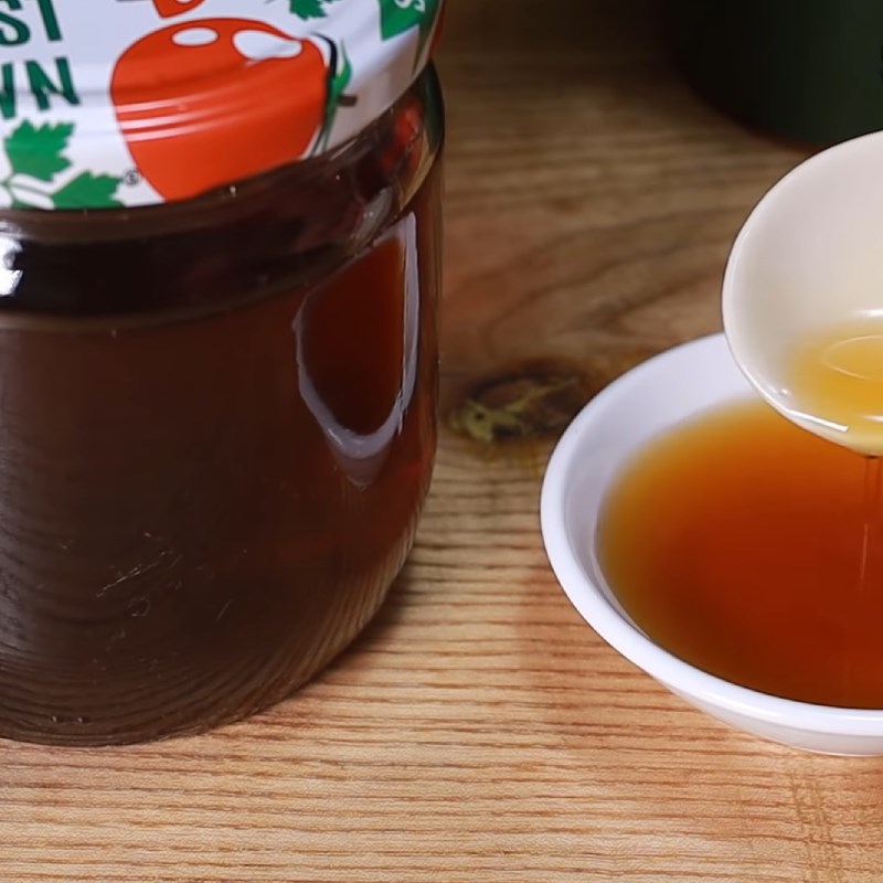 Bước 4 Thành phẩm Nước mắm chay từ dứa và nước Soda