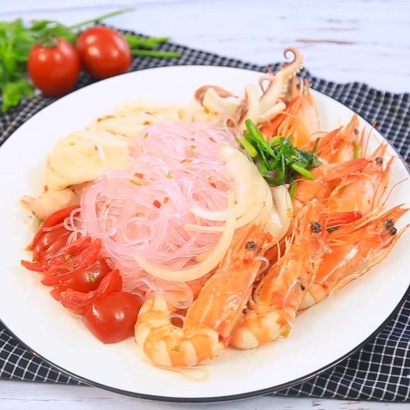 Bước 7 Thành phẩm Miến trộn hải sản