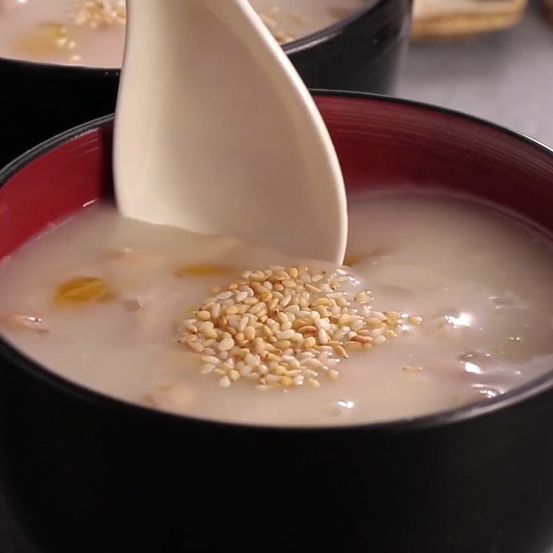 Bước 5 Thành phẩm Chè bí đỏ đậu phộng