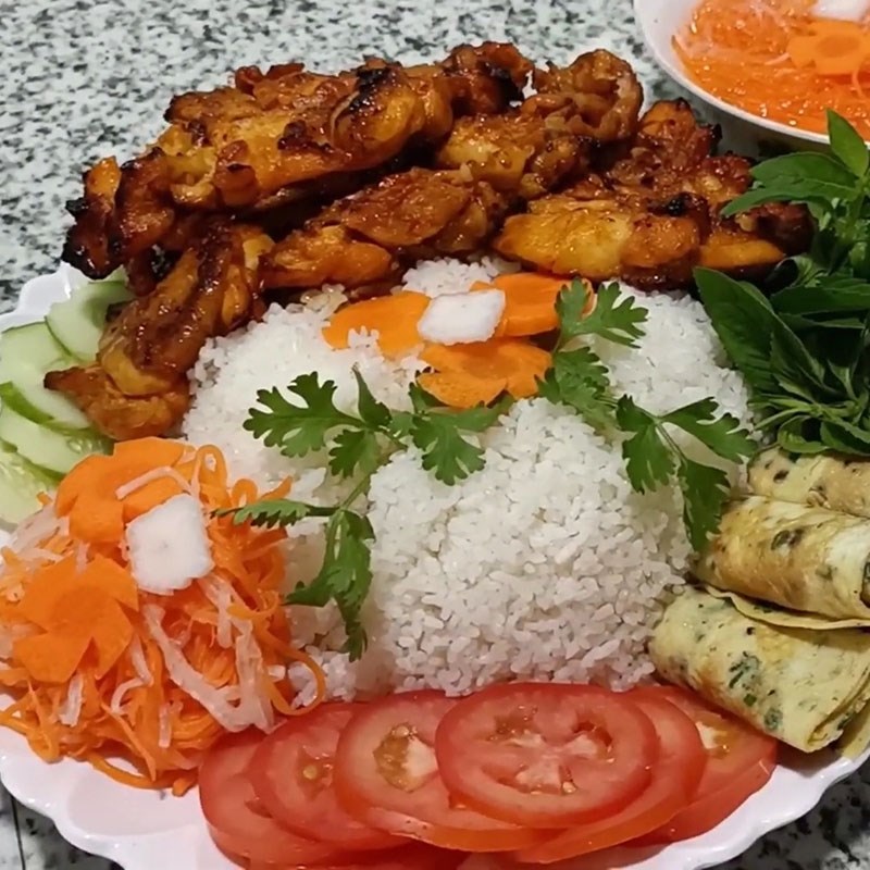 Bước 8 Thành phẩm Cơm tấm gà nướng