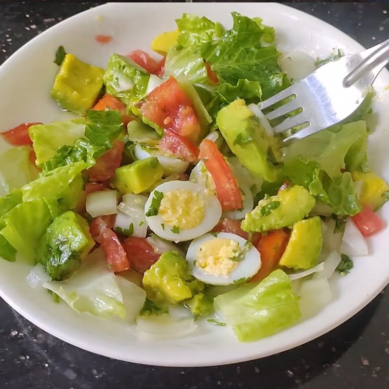 Bước 5 Thành phẩm Salad bơ trứng cút
