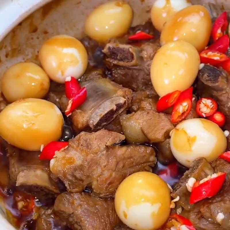 Bước 4 Thành phẩm Sườn kho trứng cút (Công thức được chia sẻ từ TikTok Cách Nấu Ngon cùng Cách Nấu Ngon)