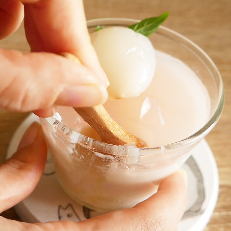 Bước 7 Thành phẩm Panna cotta vải