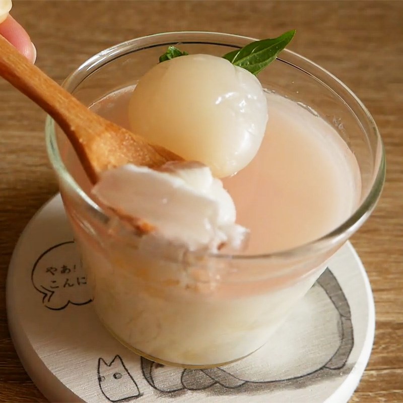 Bước 7 Thành phẩm Panna cotta vải