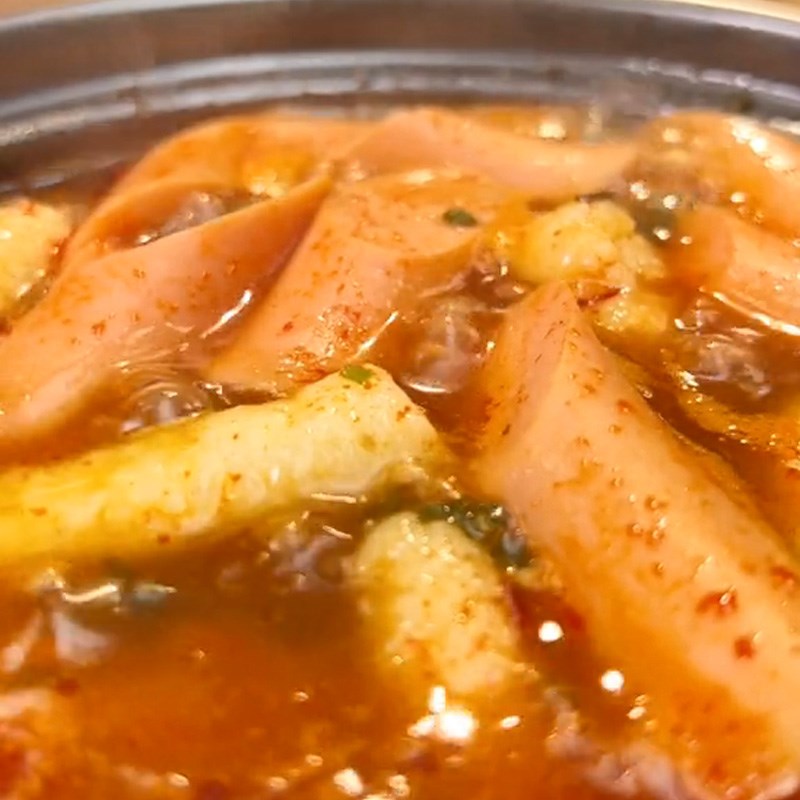 Bước 4 Thành phẩm Tokbokki bằng cơm nguội (Công thức được chia sẻ từ TikTok Cách Nấu Ngon cùng Cách Nấu Ngon)