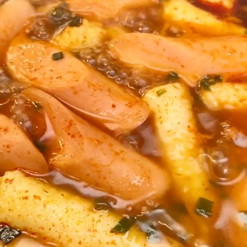 Bước 4 Thành phẩm Tokbokki bằng cơm nguội (Công thức được chia sẻ từ TikTok Cách Nấu Ngon cùng Cách Nấu Ngon)