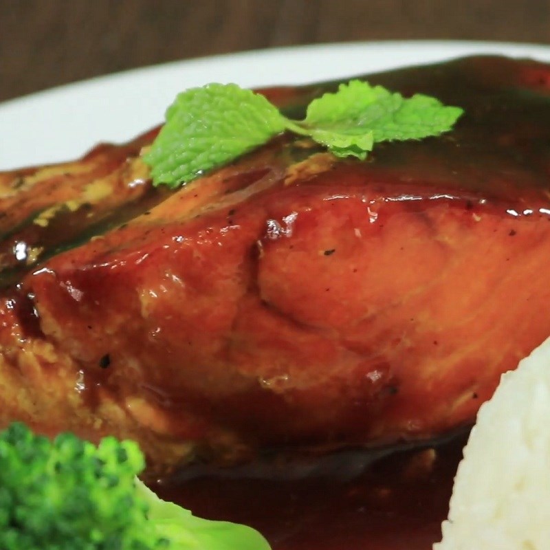 Bước 5 Thành phẩm Phi lê cá hồi áp chảo sốt Teriyaki
