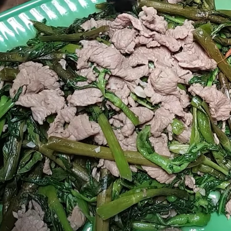 Bước 4 Thành phẩm Thịt trâu xào rau ngổ