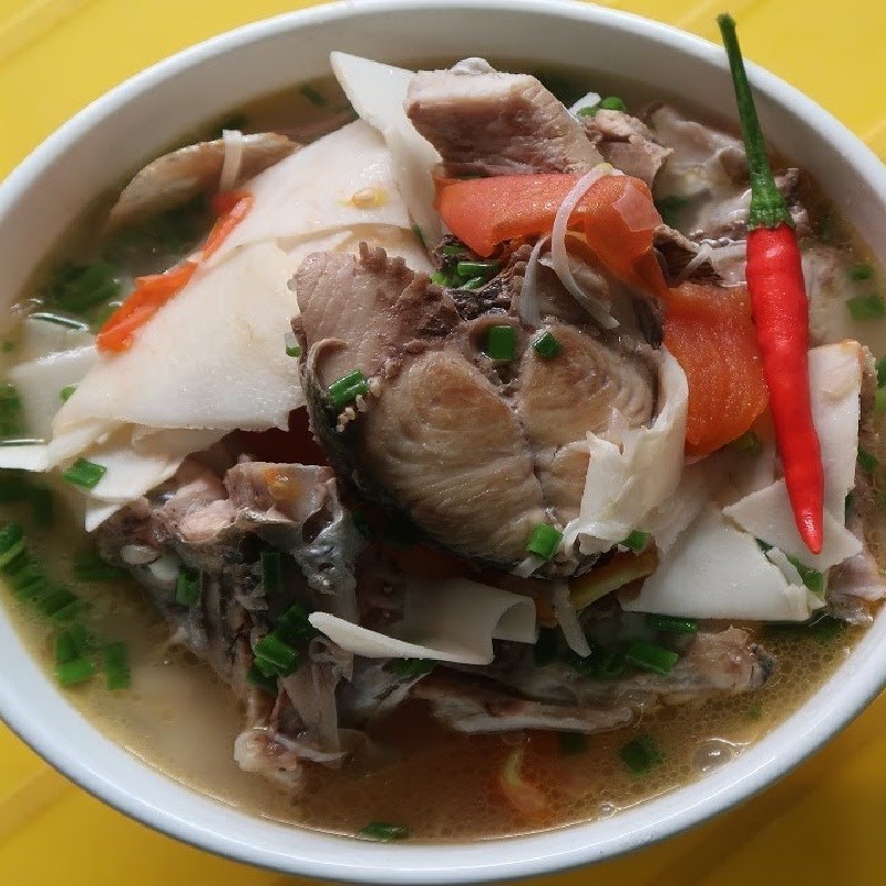 Bước 4 Thành phẩm Canh chua đầu cá thu măng chua