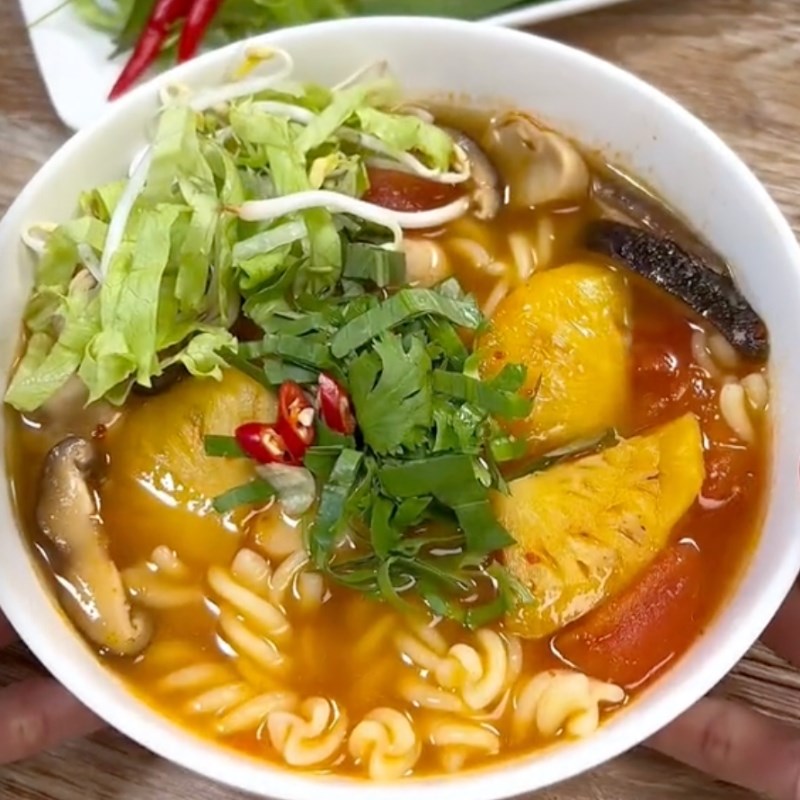 Bước 6 Thành phẩm Nui nấu nấm chay