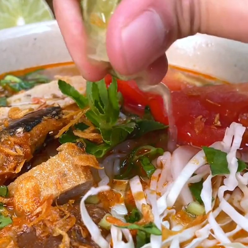 Bước 3 Thành phẩm Bún cá hộp (Công thức được chia sẻ từ TikTok Cách Nấu Ngon cùng Cách Nấu Ngon)