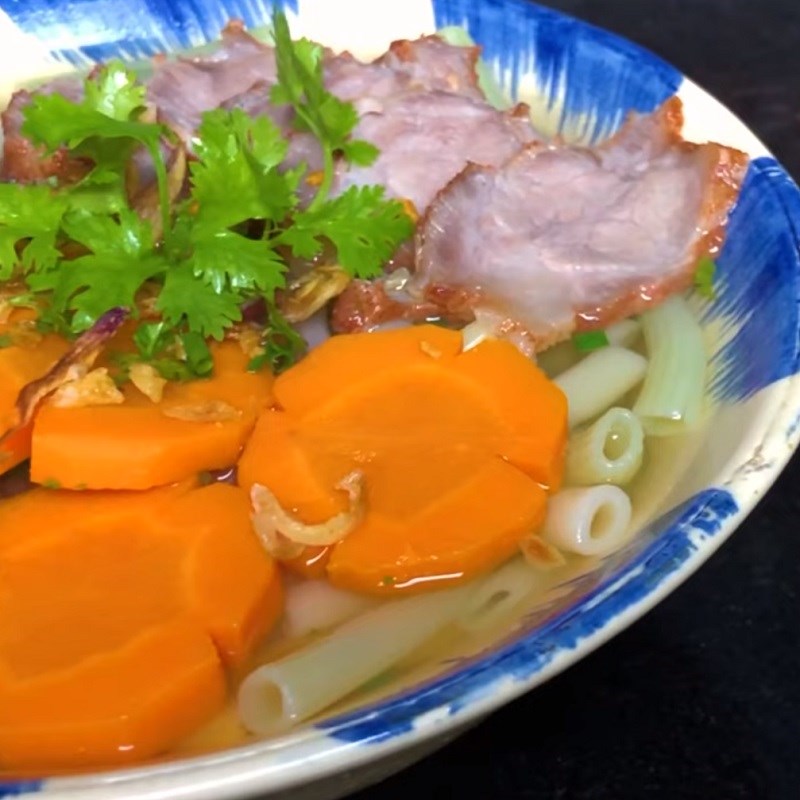 Bước 6 Thành phẩm Nui sườn heo thịt xá xíu