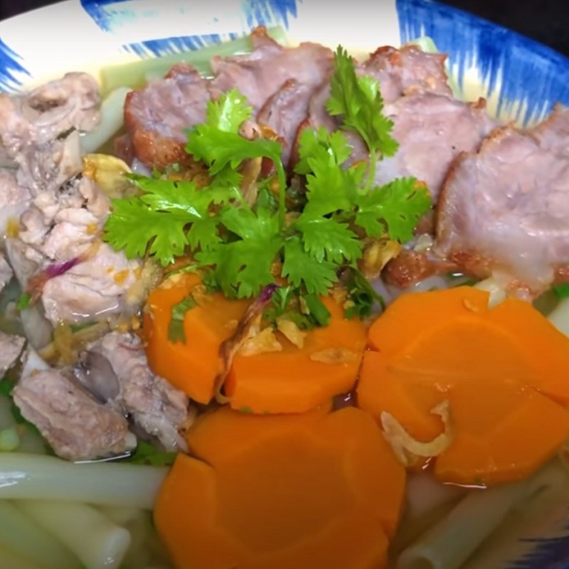Bước 6 Thành phẩm Nui sườn heo thịt xá xíu