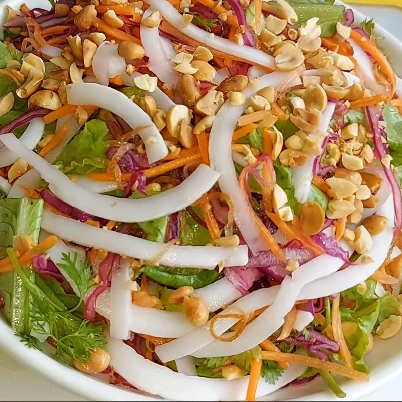 Bước 5 Thành phẩm Gỏi chay từ cơm dừa