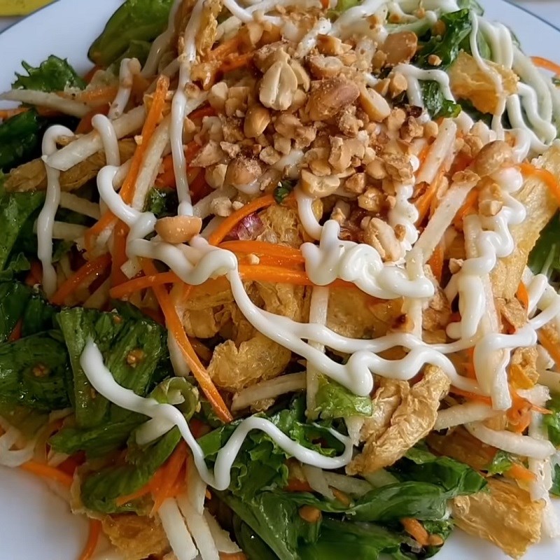 Bước 5 Thành phẩm Gỏi chay từ củ sắn