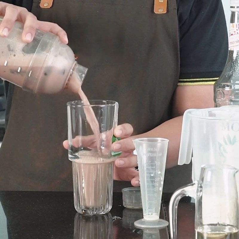 Bước 3 Thành phẩm Trà sữa socola bạc hà
