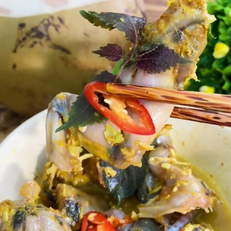 Bước 3 Thành phẩm Cà ri ếch hấp trái dừa (Công thức được chia sẻ từ Tiktok Cách Nấu Ngon cùng Cách Nấu Ngon)